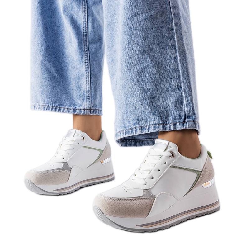 Tênis plataforma cinza Harvé.