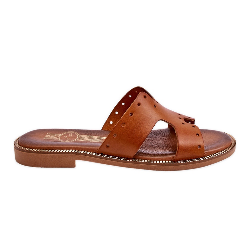 Lemar Sandália Feminina Com Recortes Decorativos Marrom Emily castanho