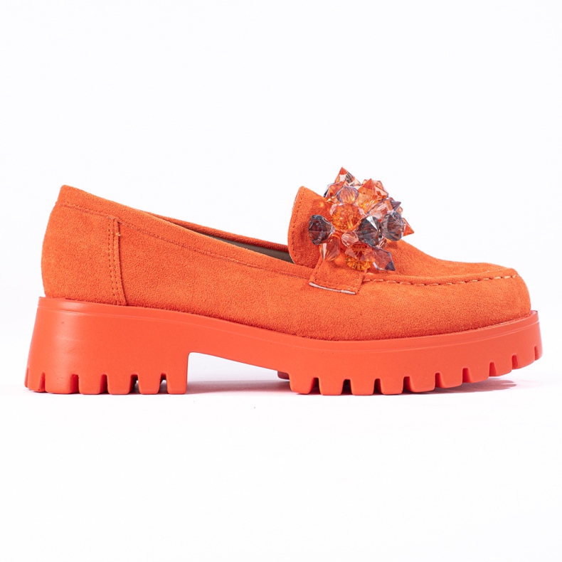Goodin Mocassins plataforma laranja da Shelovet