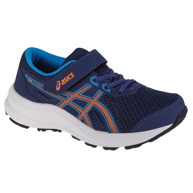Tênis de corrida Asics Contend 8 Ps Jr 1014A258-405 azul