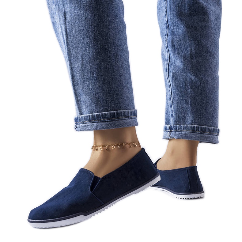 Tênis elástico azul marinho, Gaulin.