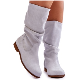 Botas Femininas de Camurça Maciejka 05057-11 Leve Menta verde Botas Femininas de Camurça Maciejka 05057-11 Leve Menta verde