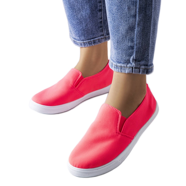 Tênis slip-on de tecido rosa Louisville.