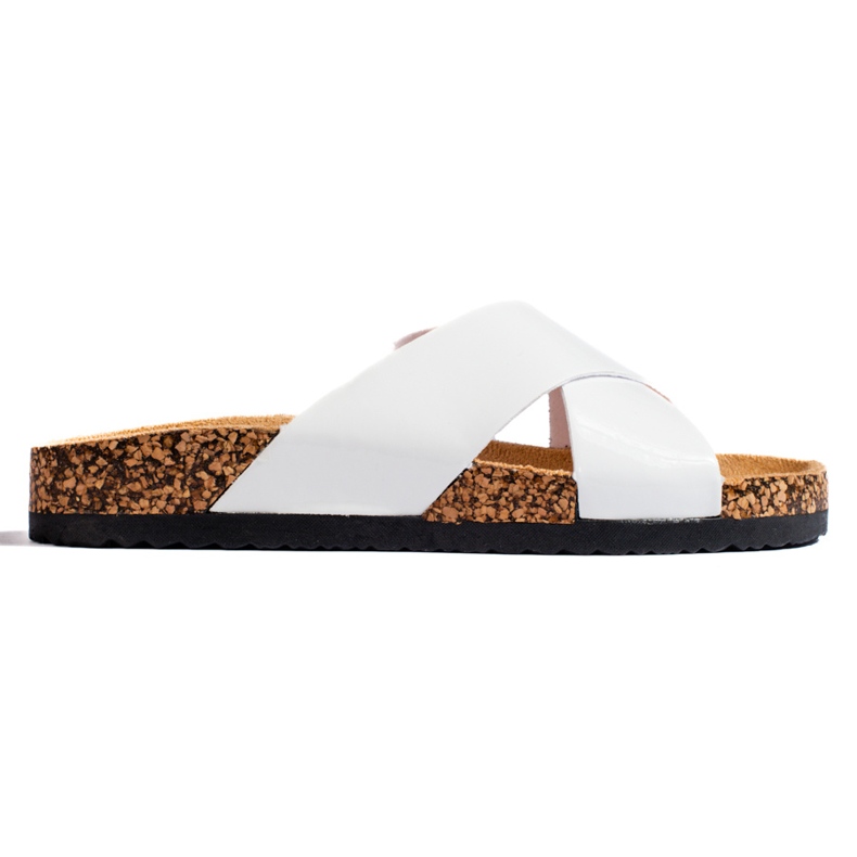 W. Potocki Sandálias de cortiça branca de mulher Shelovet branco