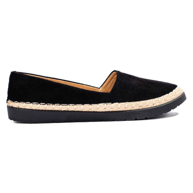 W. Potocki Tênis slip-on feminino preto de camurça, Potocki