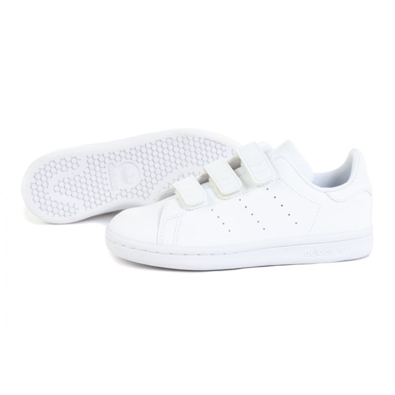 Adidas Stan Smith FX7535 calçados esportivos brancos com velcro