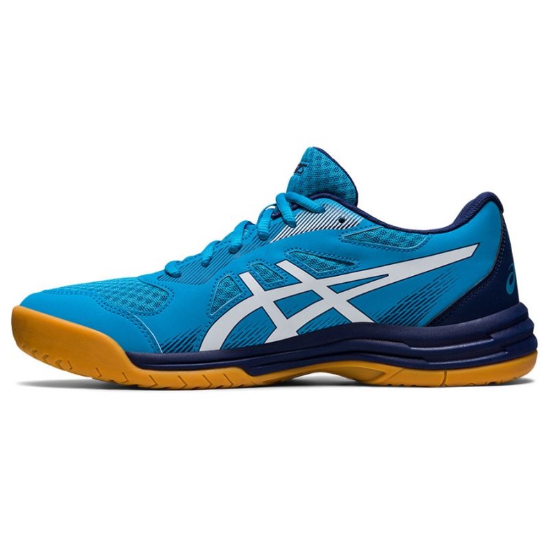 Tênis de vôlei Asics Upcourt 5 M 1071A086 402 azul azul
