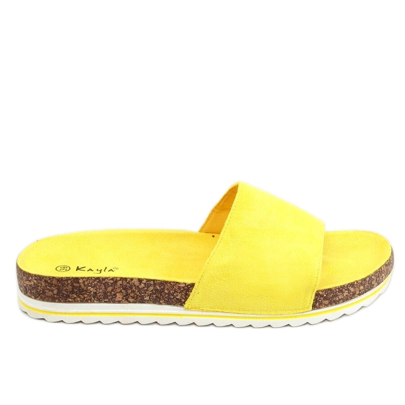 BM Pantufas de cortiça de mulher Stoner Yellow amarelo