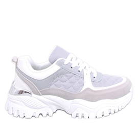 Ortega Tênis de cunha cinza roxo