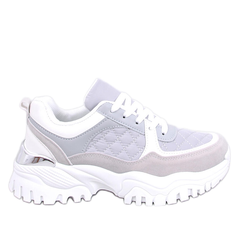 Ortega Tênis de cunha cinza tolet