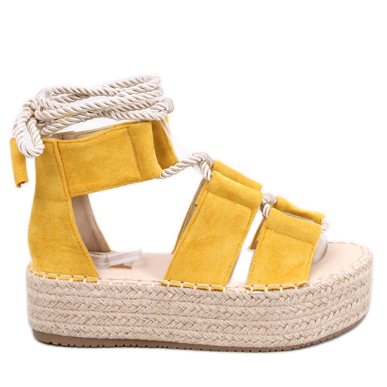 BM Sandália espadrille amarela Rivera amarelo