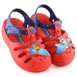 Sandália infantil confortável perfumada Paw Patrol Zaxy JJ385044 01GR22BR vermelho