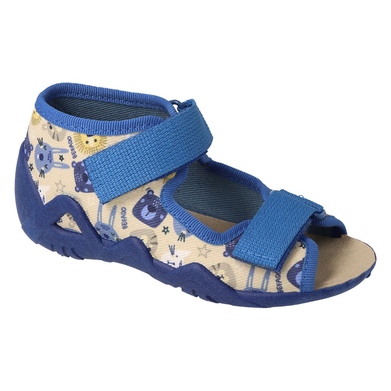 Sapato infantil befado amarelo 350P040 bege