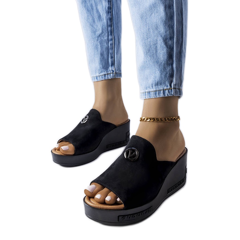 BM Sandália de salto alto Vincez preta preto