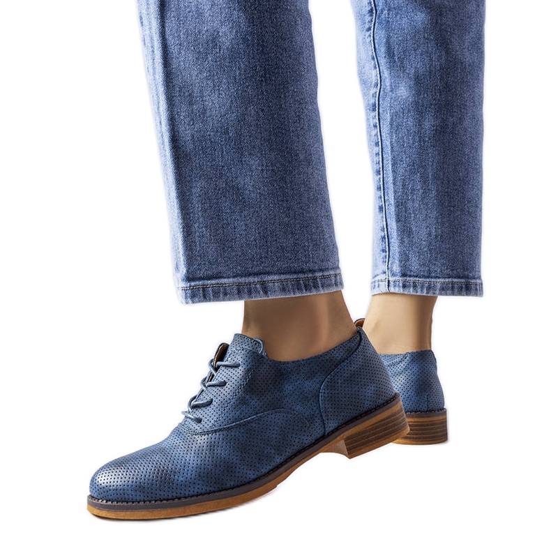 Sapatos azuis LS5379 Taupe azul