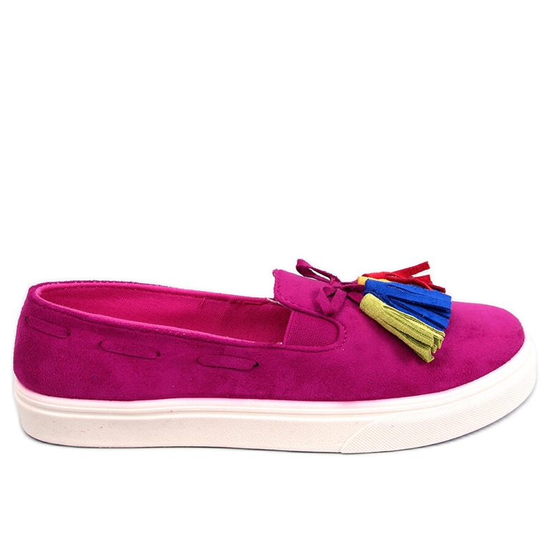 Tênis Salma Fuchsia spring com franjas rosa