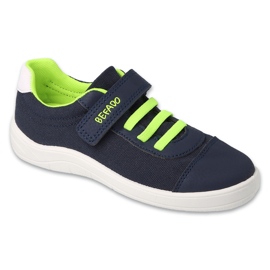 Befado esportivo infantil com velcro, azul marinho e verde 451X004