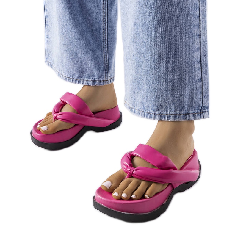 Sandália plataforma rosa Lachapelle