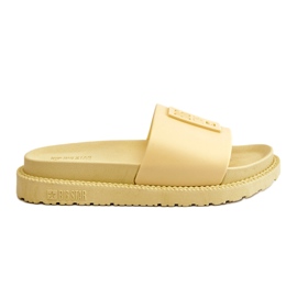 Chinelos femininos Big Star JJ274A305 Amarelo