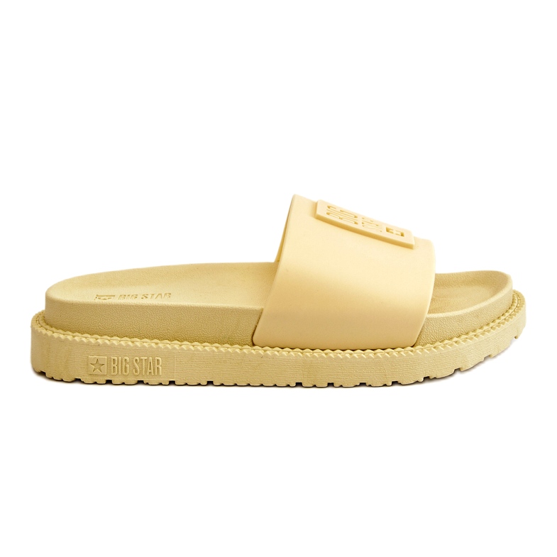 Chinelos femininos Big Star JJ274A305 Amarelo