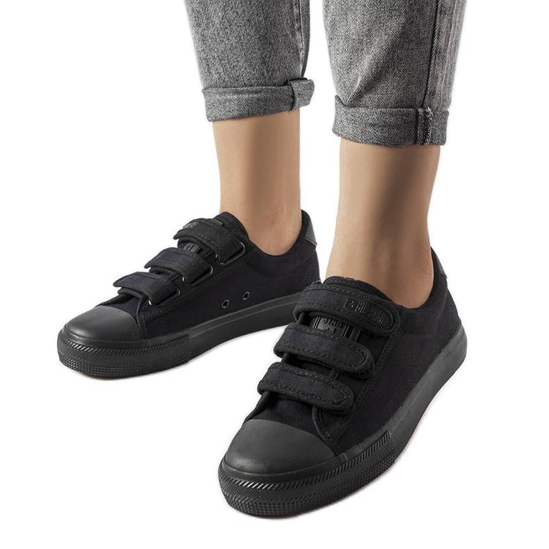 Tênis de velcro preto Big Star LL274A204