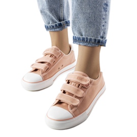 Tênis rosa com velcro Big Star LL274A200