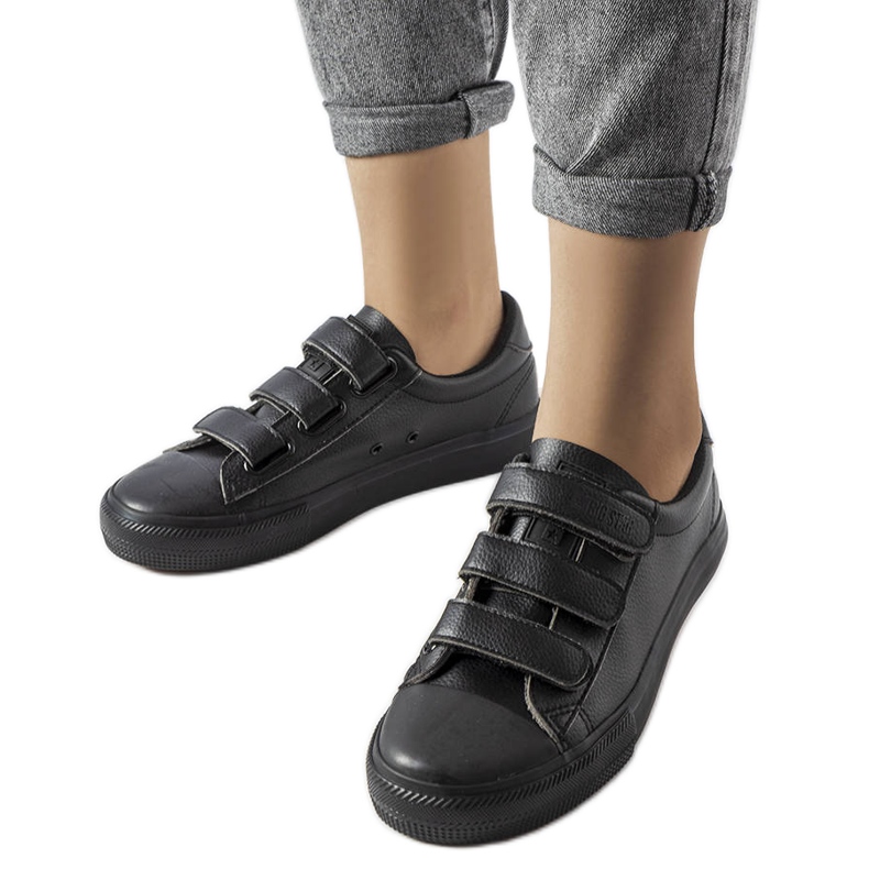 Tênis de velcro preto Big Star LL274A206