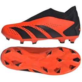 Chuteira Adidas Predator Accuracy.3 Fg Ll Jr GW4607 laranja laranjas e vermelhos