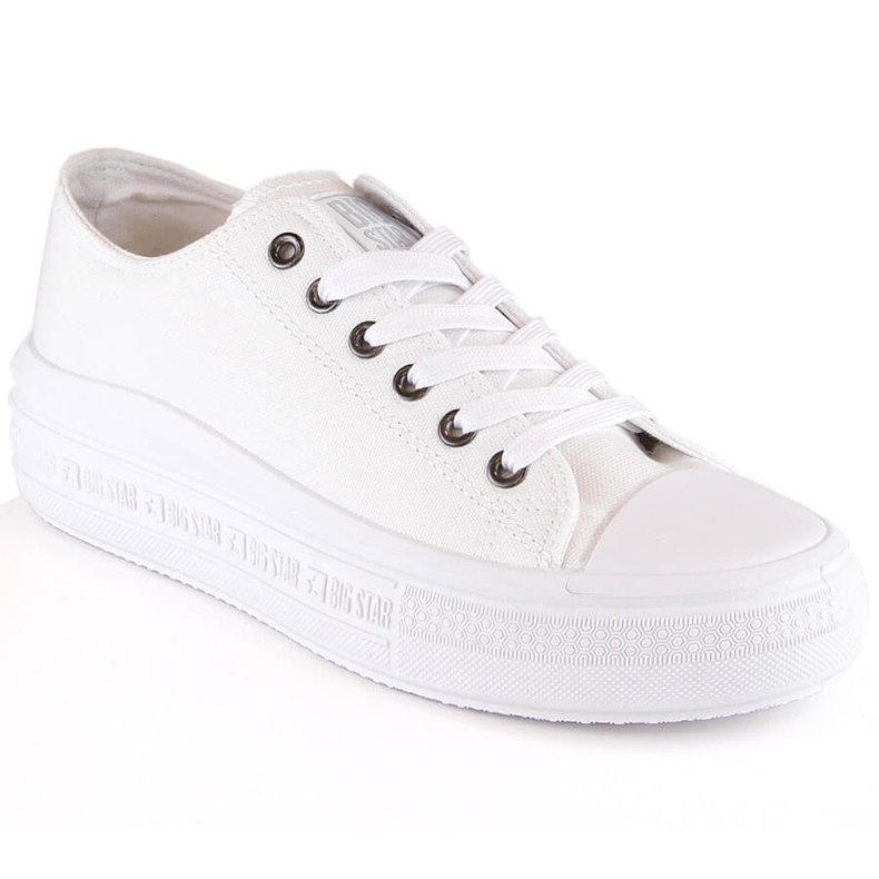 Tênis feminino na plataforma branco Big Star LL274A177