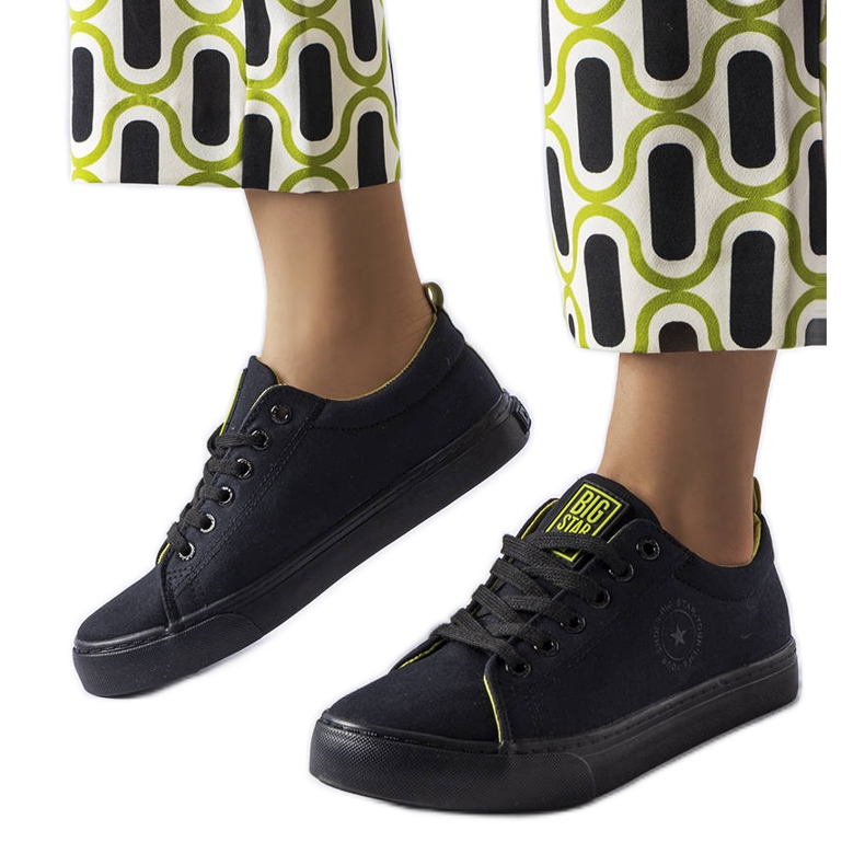 Tênis preto de tecido Big Star LL274247