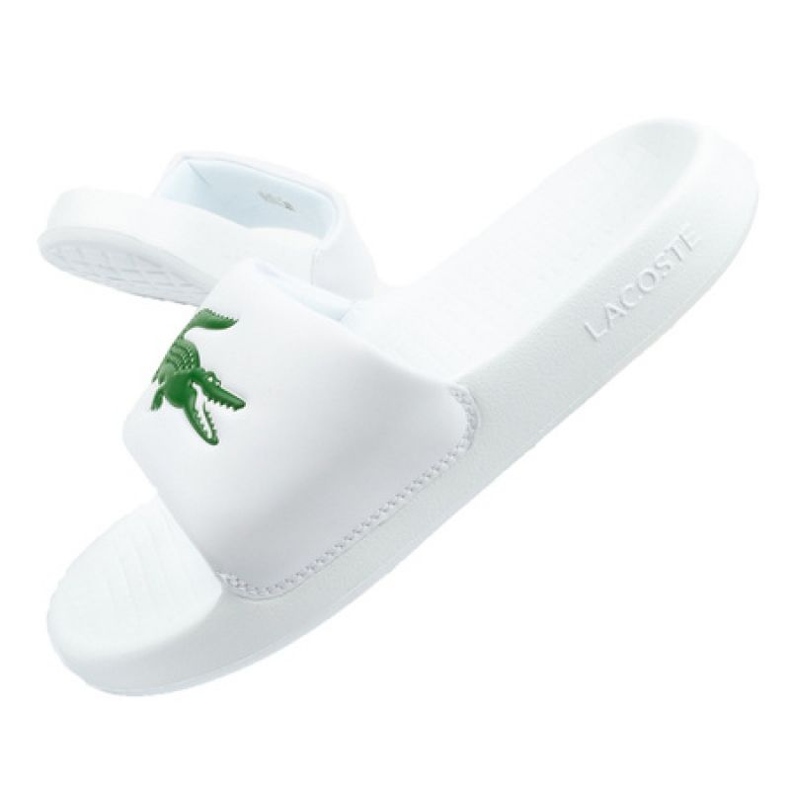 Chinelos Lacoste Serve Slide M 02082 branco Chinelos Lacoste Serve Slide M 02082 branco