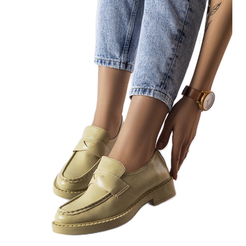 Mocassins verdes elegantes de Élodie