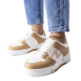 Botas marrons com sola mais grossa Harter bege