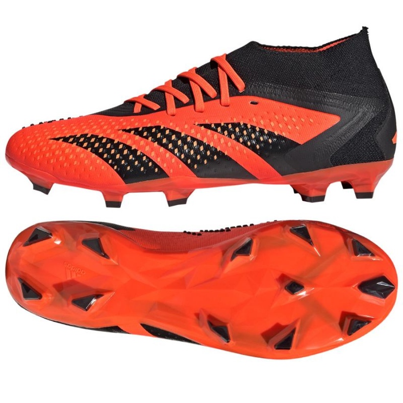 Chuteira Adidas Predator Accuracy.2 Fg M GW4587 laranja laranjas e tintos