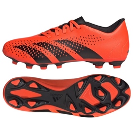 Chuteira Adidas Predator Accuracy.4 Fg M GW4603 laranja laranjas e vermelhos