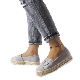 Alpargatas com plataforma cinza Beaudry