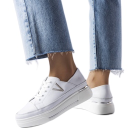 Vinceza tênis branco claro Vincez