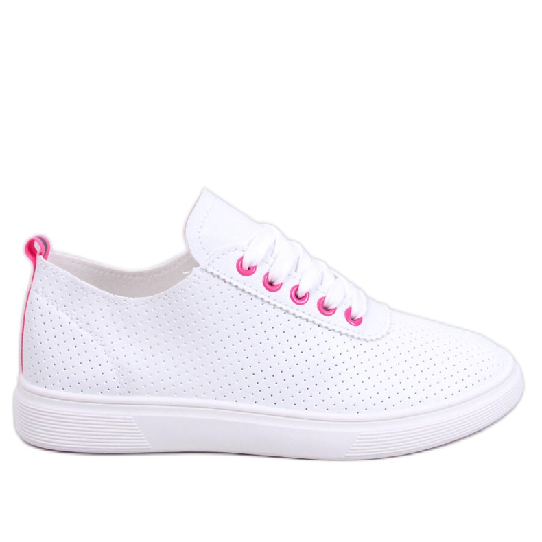 Tênis feminino Gelman WHITE/FUCHJA branco