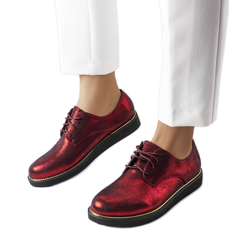 Sapato vermelho brocado com glitter Cemetery