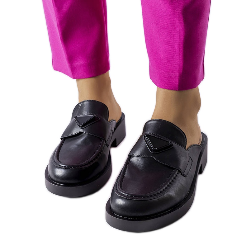 Chinelos pretos com biqueira embutida da Berkshire Chinelos pretos com biqueira embutida da Berkshire