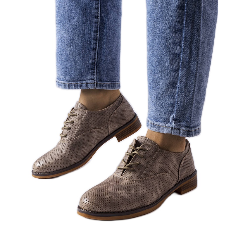 Brogue cinza LS5379 Taupe Brogue cinza LS5379 Taupe