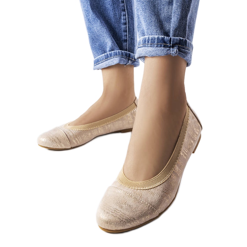 Sabrinas bege metálico de Crummit