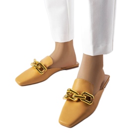 Chinelos marrons com corrente Hickory marrom