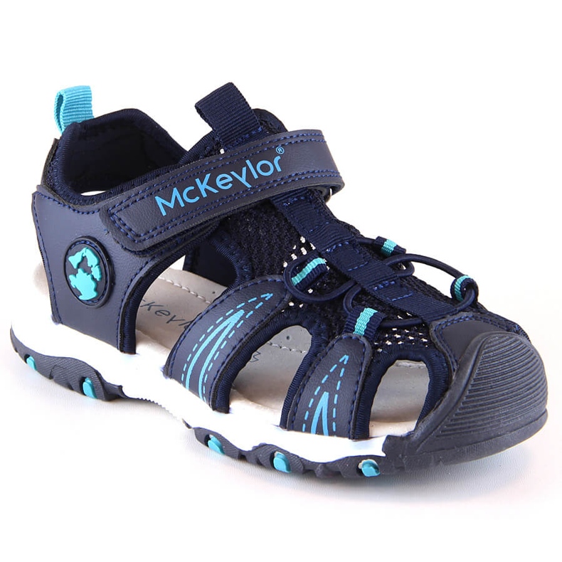 Sandália McKeylor 47702 azul marinho para menino com velcro