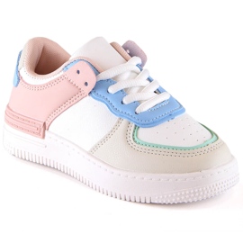 Sapatos desportivos para menina multicoloridos Vinceza 34629 rosa