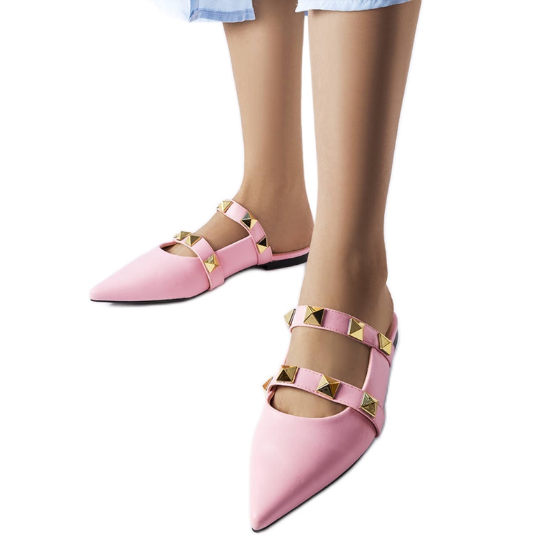 Sandália bico fino rosa, Ruckman.