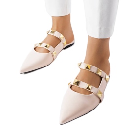 Sandália bico fino bege, Ruckman.