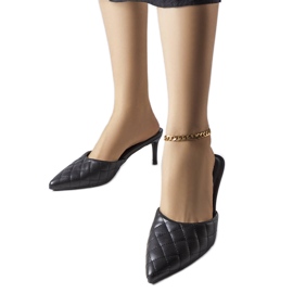 Chinelos acolchoados pretos Lambert Chinelos acolchoados pretos Lambert