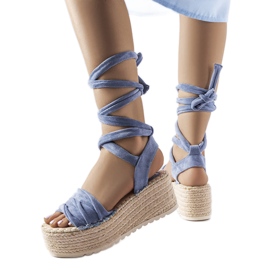 Seastar Espadrille plataforma azul Loiseau