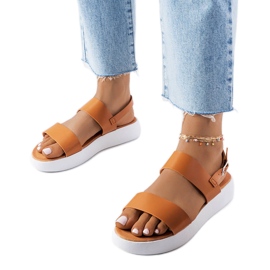 Sandália plataforma marrom, Isaac.